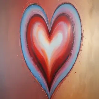 blurred heart