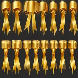 gold ribbon clipart