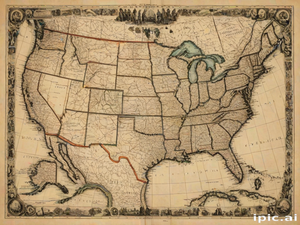 map of the united states of america