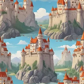 cartoon castle