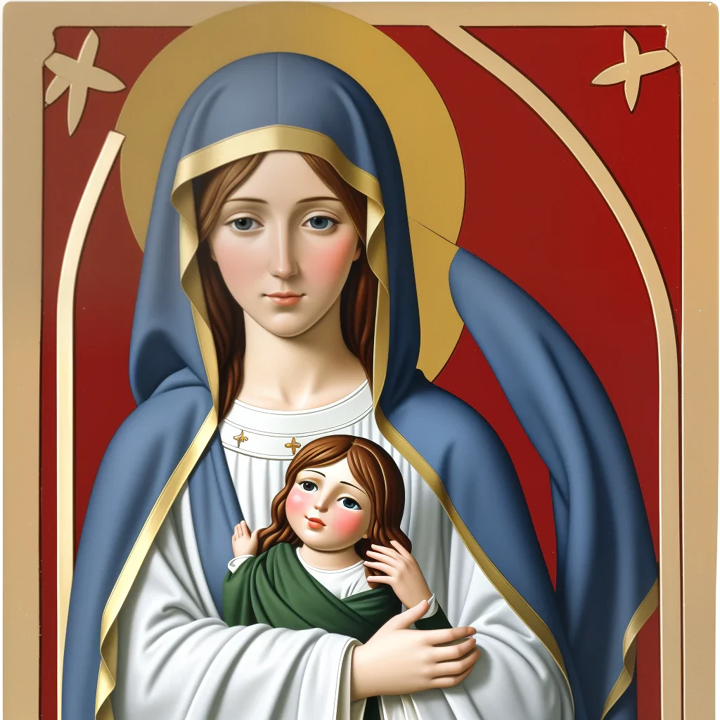 virgin mary clipart