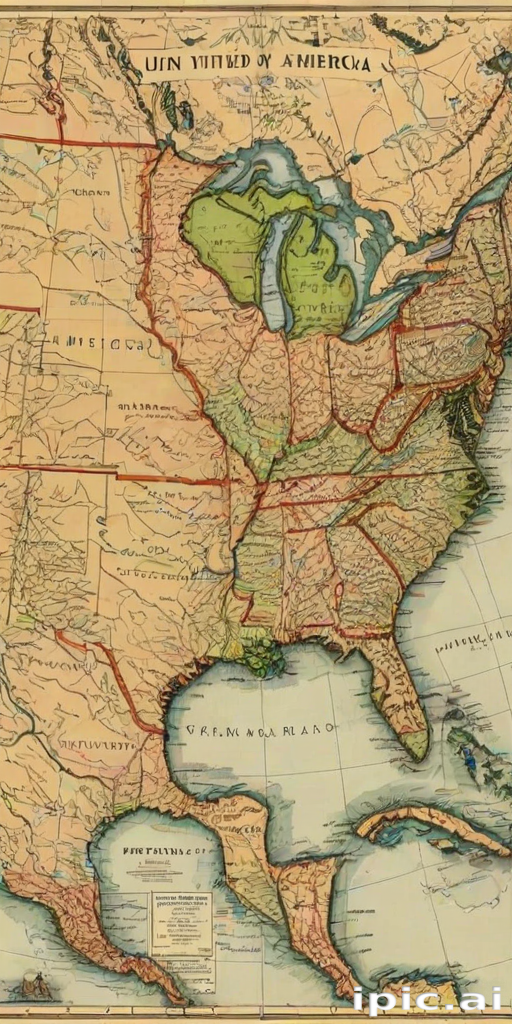 map of united states of america