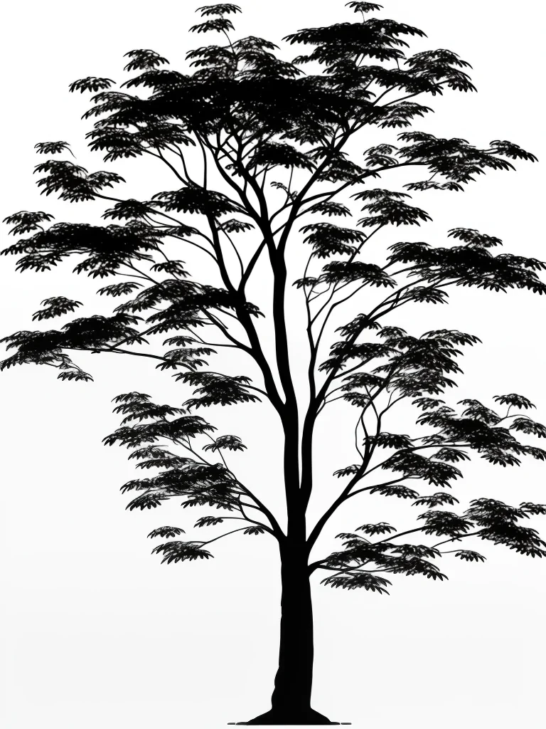 silhouette tree png