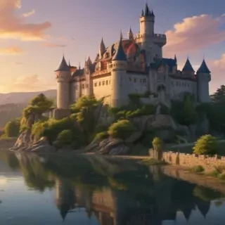 castle in cartoon