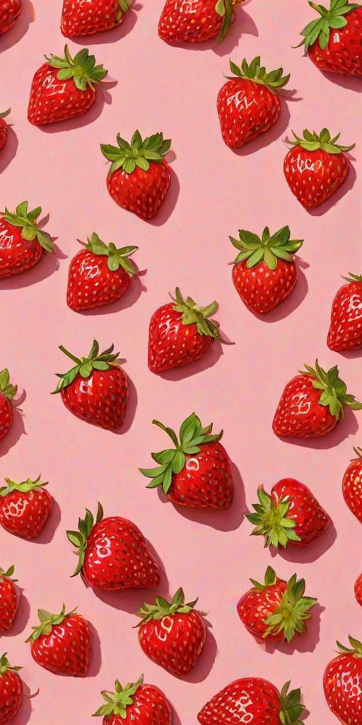 strawberry background aesthetic