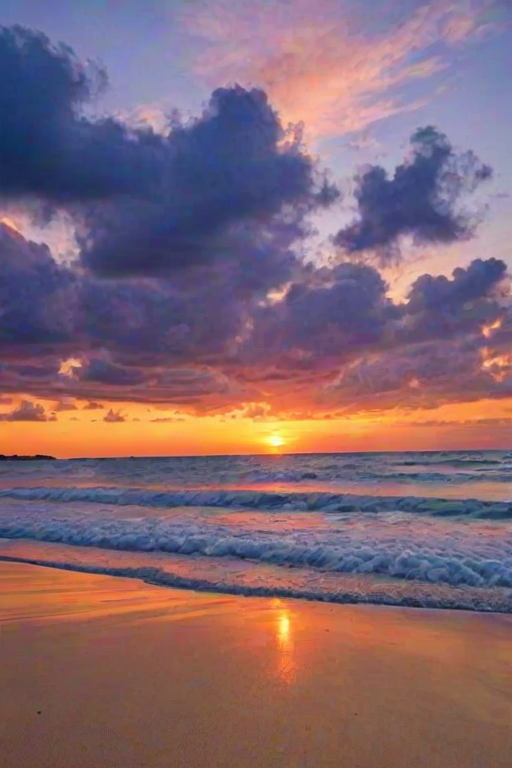 sunset on the beach backgrounds