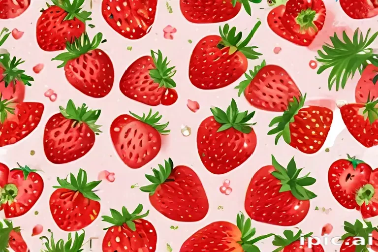 cute strawberry background