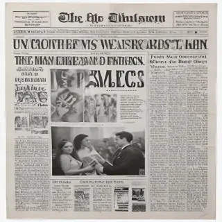 newspaper transparent