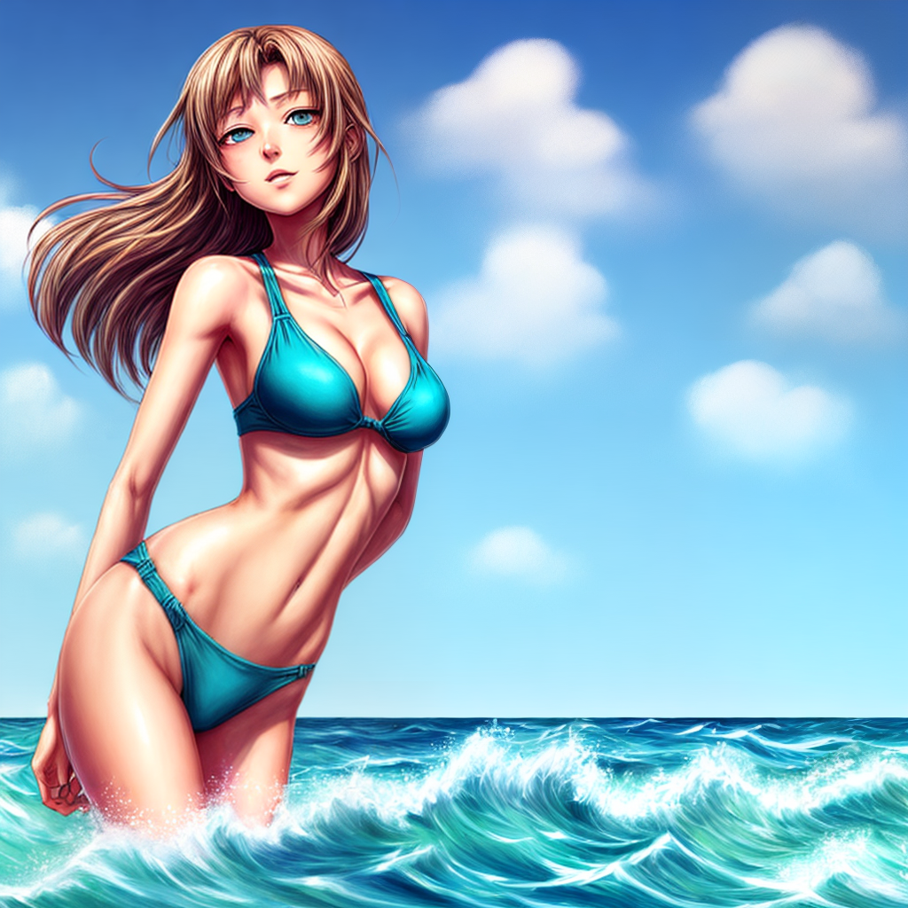 Ai Image Generator - Ai Art Generator - High Quality and 100% Unique Images  - iPic.Ai Astrid Hofferson, swimsuit, anime art style, artistic