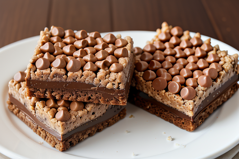chocolate peanut butter rice crispy treats