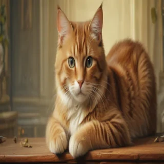 vintage cat illustration