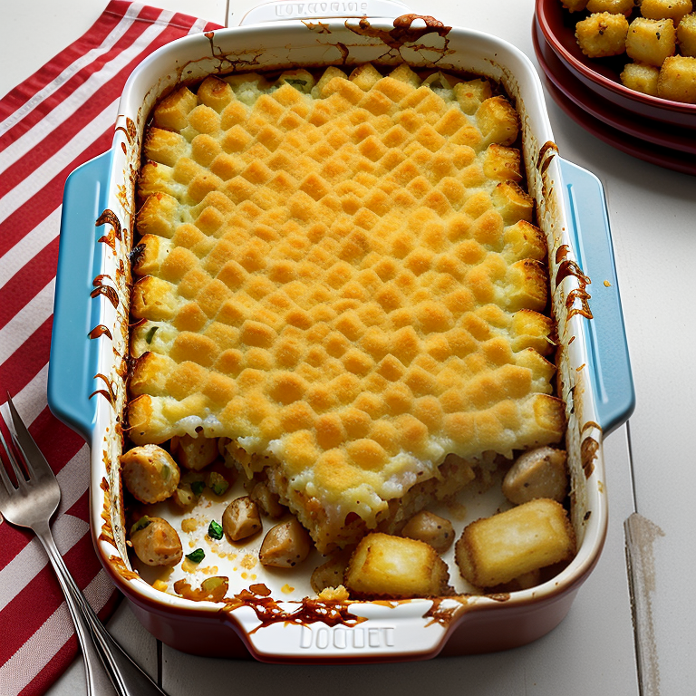 cracked chicken tater tot casserole
