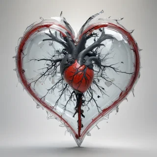 transparent broken heart