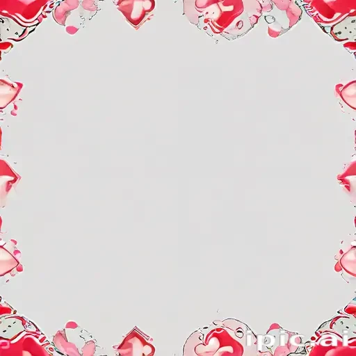 heart border png aesthetic