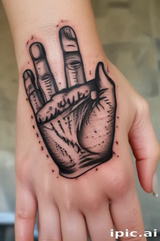 i love you sign language tattoo
