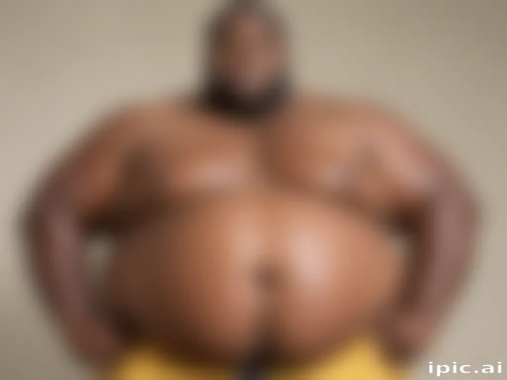 black fat man