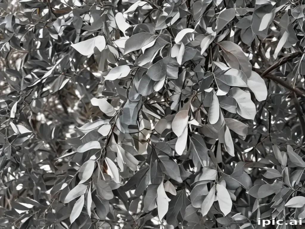 eucalyptus clipart black and white