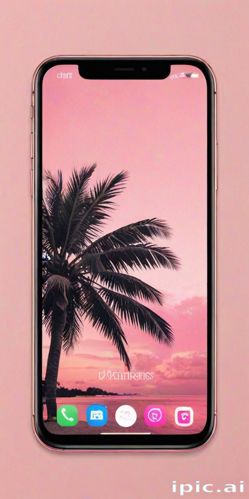pink home screen