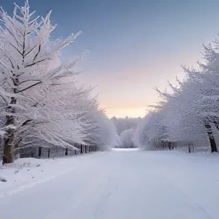 winter zoom background