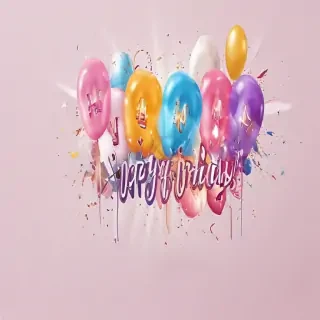 happy birthday transparent background