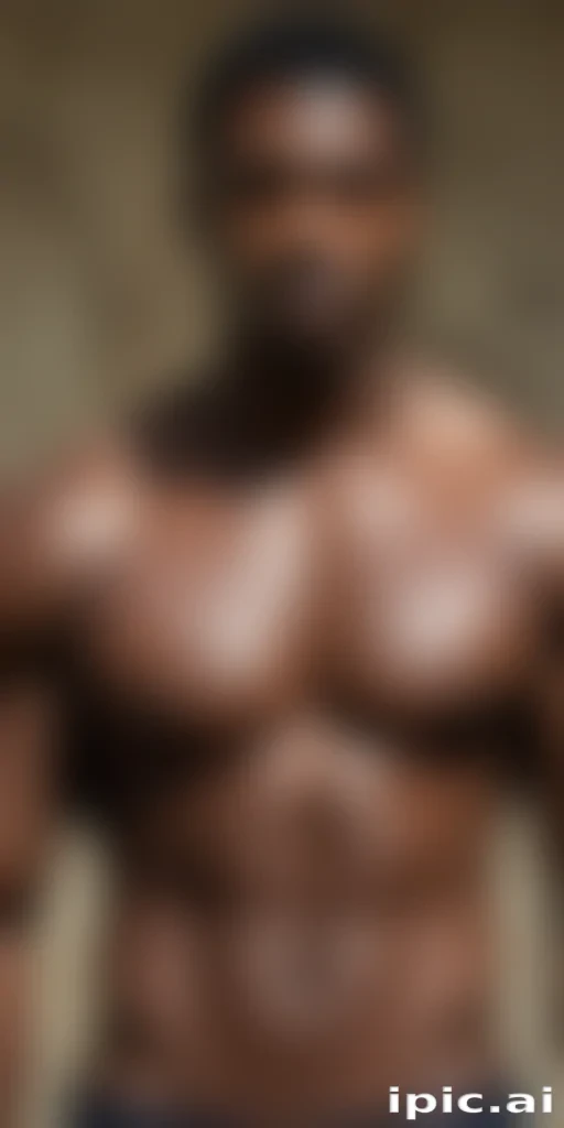 black shirtless man