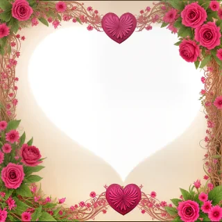 heart border png aesthetic