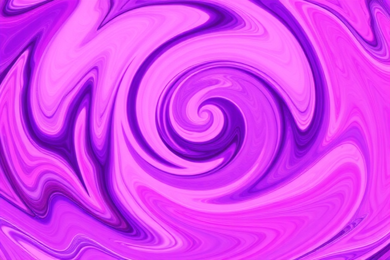 Create an abstract swirl pattern in shades of purple and pink with high detail, shot at f/8 aperture, ISO 100, 50mm lens, in natural light, using a DSLR camera for enhanced clarity and color vibrancy.