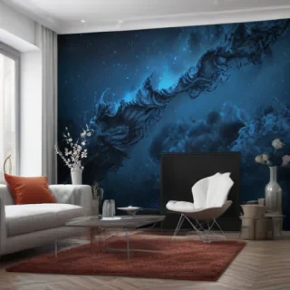 dark wallpaper blue