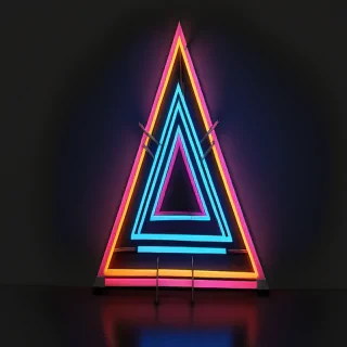 neon triangle