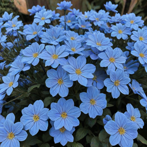 blue flowers aesthetic