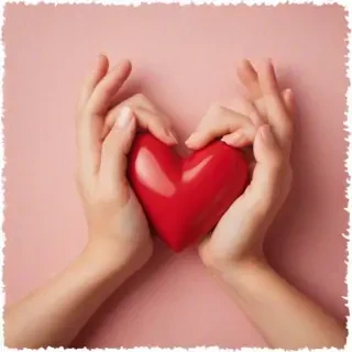 heart hands clipart