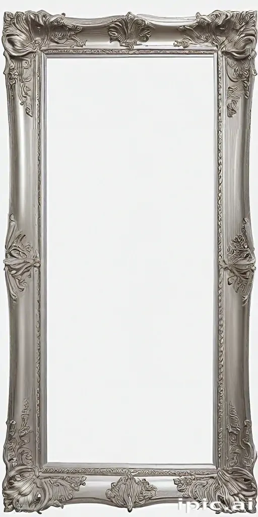 silver picture frame png