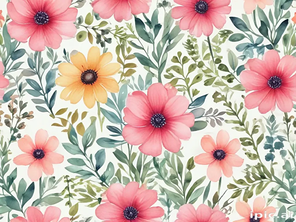 background watercolor flowers