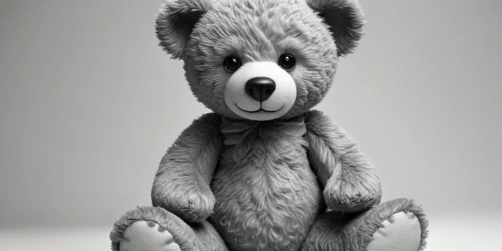 teddy bear clipart black and white
