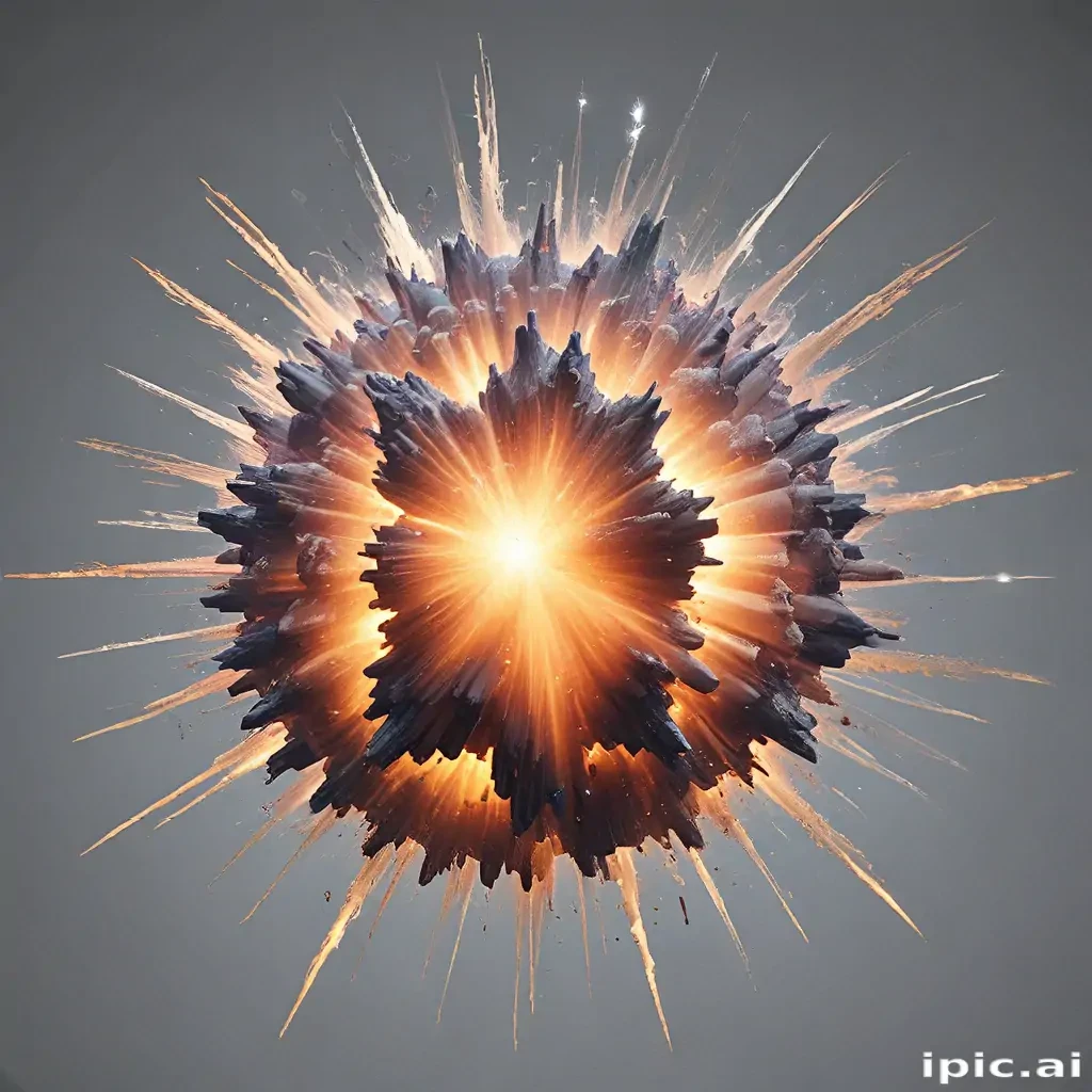 transparent explosion