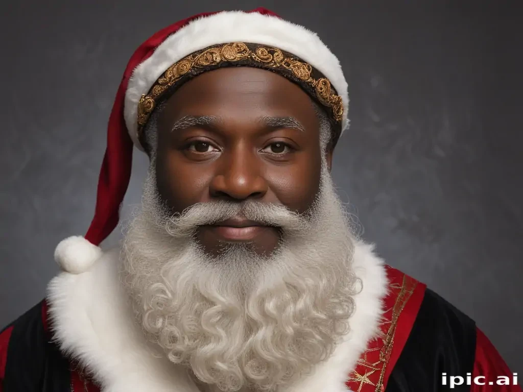 black santa png