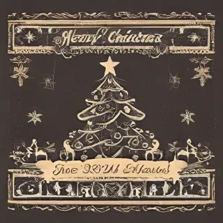 vintage merry christmas