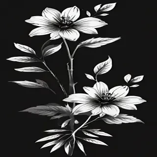 black flower png