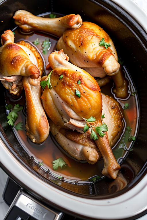 chicken leg quarters in crock pot