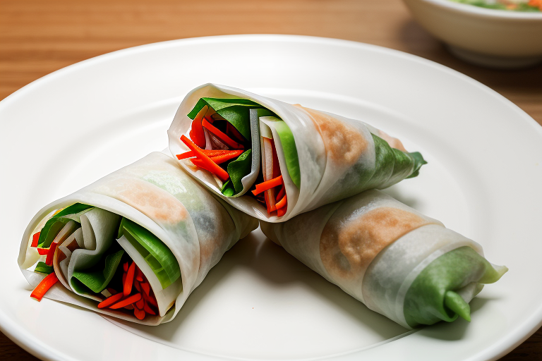 calories in a spring roll wrapper