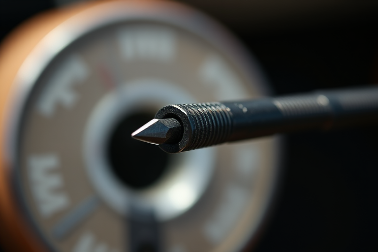 high-resolution image of a flathead screwdriver, close-up, natural lighting, shallow depth of field, ISO 100, f/2.8, 50mm lens, DSLR