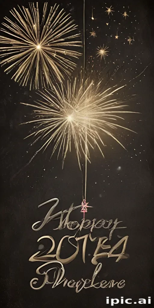 happy new year vintage