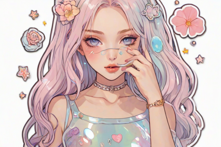 transparent aesthetic stickers