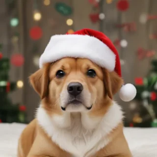 christmas wallpaper dog