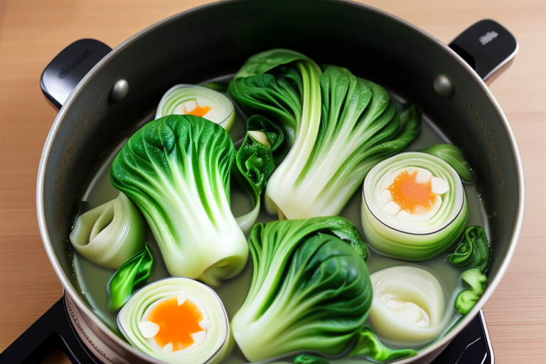 cooking bok choy for ramen