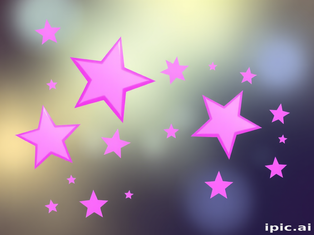 pink stars png