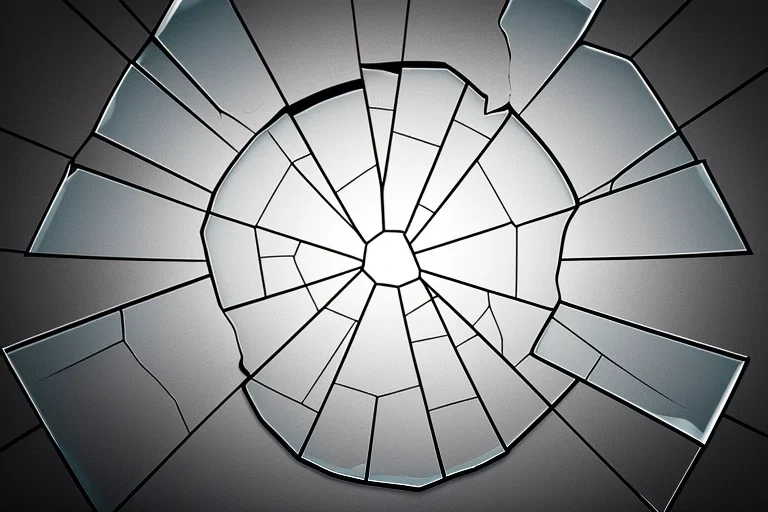 broken glass background