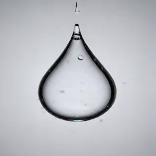 transparent water drop