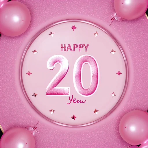 pink happy new year 2024