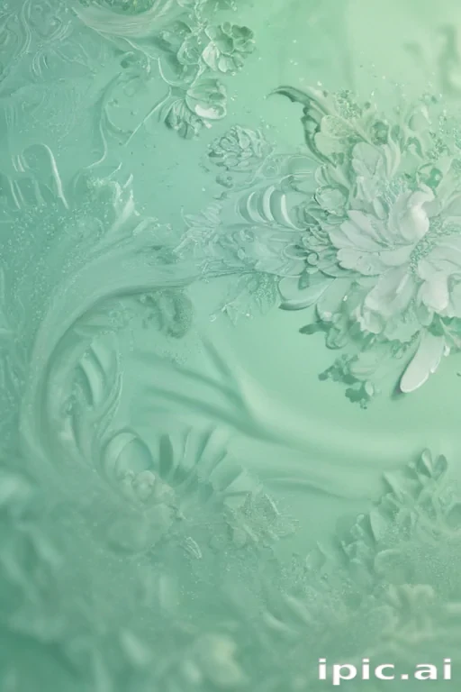 mint green background